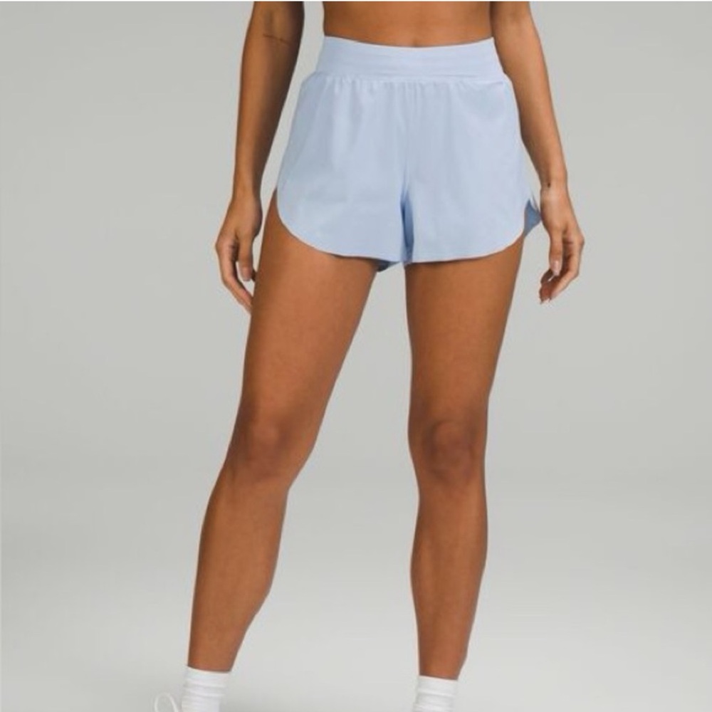 Lululemon Find Your Pace Shorts - Blue Linen
